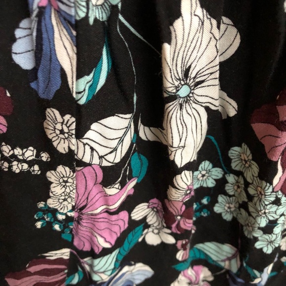 Sz s blue notes shirred maxi dress - Picture 2 of 3